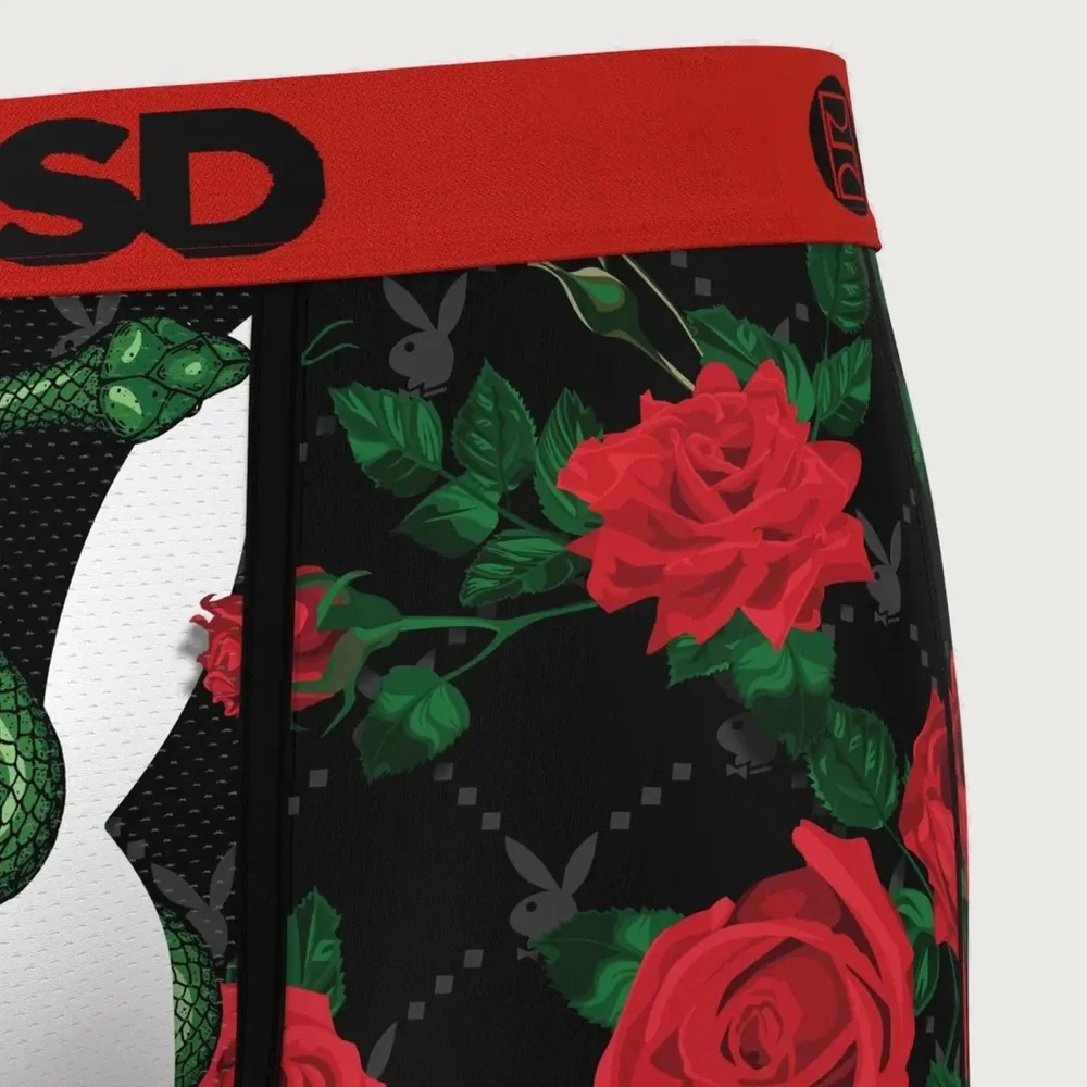 PSD men’s UNDERWEAR PLAYBOY SLITHER 7”BOXER BRIEFS